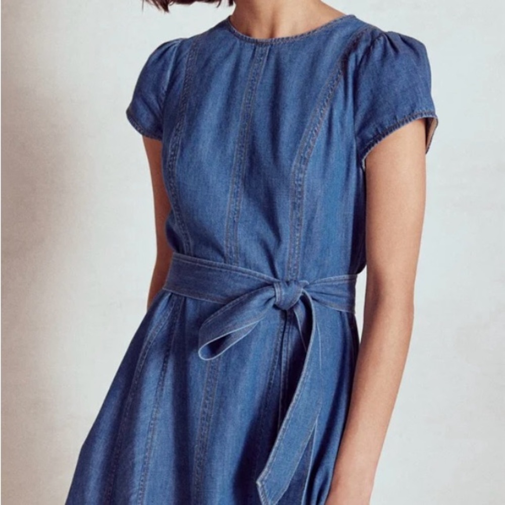 BODEN IMO Godet short mild vintage Denim Dress